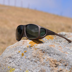 Fitover sunglasses with gray lenses