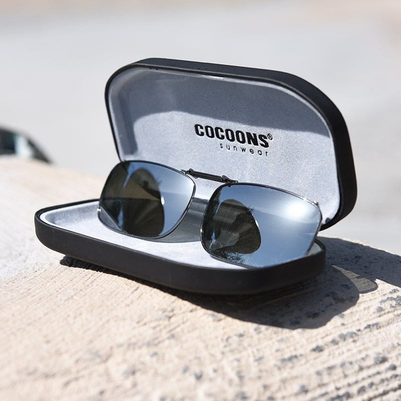 Clip-Ons REC15-56 Gunmetal Polarized Silver Mirror