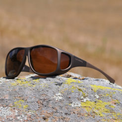 Fitover sunglasses with amber lenses