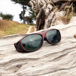 Slim Line (M) Burgundy Polarized Gray