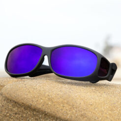 Mini Slim (MS) Black Polarized Blue Mirror