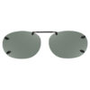 Rimless Clip-Ons REC22-54 3.8 Bridge Polarized Gray