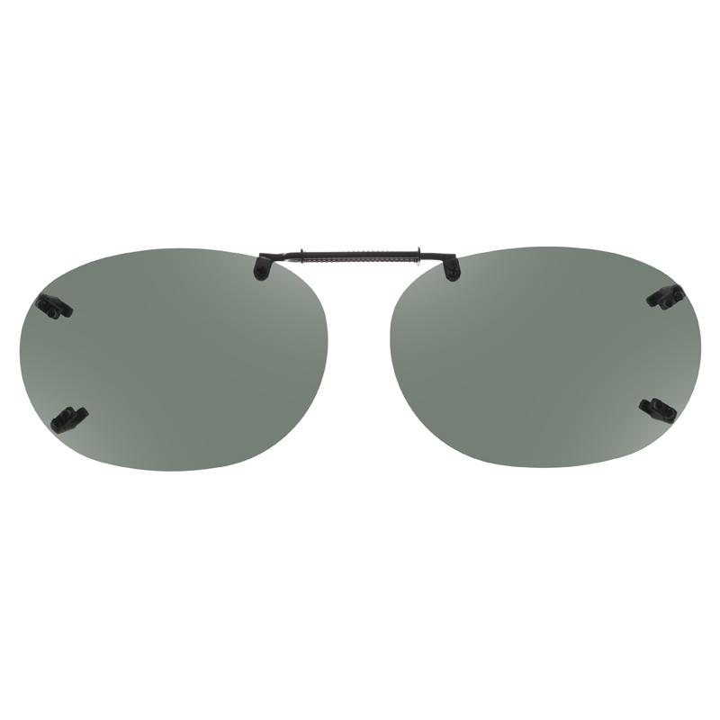 Rimless Clip-Ons REC22-54 3.8 Bridge Polarized Gray