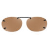 Rimless Clip-Ons REC22-54 3.8 Bridge Polarized Amber