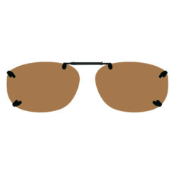 Rimless Clip-Ons REC23-54 3.8 Bridge Polarized Amber