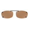 Rimless Clip-Ons REC25-54 3.8 Bridge Polarized Amber