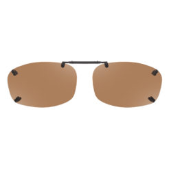 Rimless Clip-Ons REC25-54 5 Bridge Polarized Amber