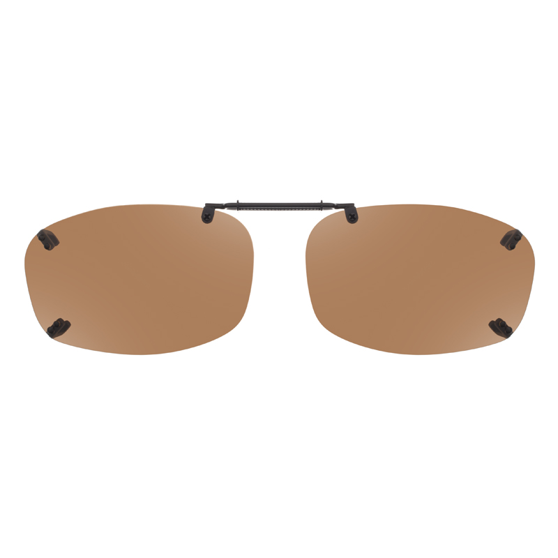 Rimless Clip-Ons REC25-54 5 Bridge Polarized Amber