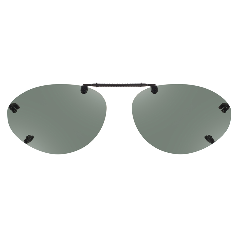 Rimless Clip-Ons OVL26-54 5 Bridge Polarized Gray
