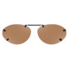Rimless Clip-Ons OVL26-54 5 Bridge Polarized Amber