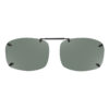 Rimless Clip-Ons REC27-52 3.8 Bridge Polarized Gray