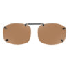 Rimless Clip-Ons REC27-52 3.8 Bridge Polarized Amber