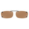 Rimless Clip-Ons REC28-56 3.8 Bridge Polarized Amber