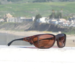 Soft touch frame tortoiseshell fitover sunglasses