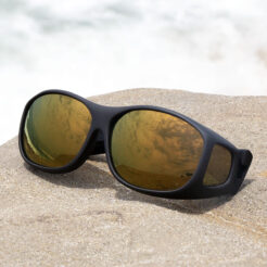 Slim Line (M) Black Polarized Gold Mirror