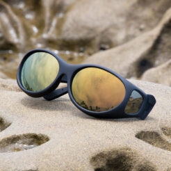 Stream Line (S) Black Polarized Gold Mirror