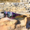 Cocoons fitover sunglasses - Aviator amethyst on rock