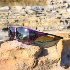 Cocoons fitover sunglasses - Aviator amethyst on rock