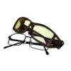 Cocoons Wide Line fitovers have a low profile, wide frame designed to fit over popular wide rectangle eyewear frames and feature an HEV blue light filter system