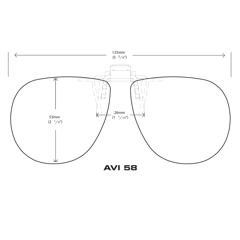 Flip-Ups Aviator 58 Polarized Gray - Image 2