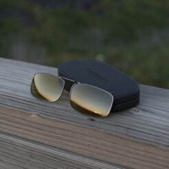 Clip-Ons REC15-56 Gunmetal Polarized Yellow