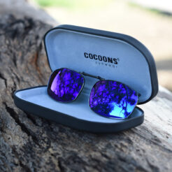 Clip-Ons REC5-50 Gunmetal Polarized Blue Mirror