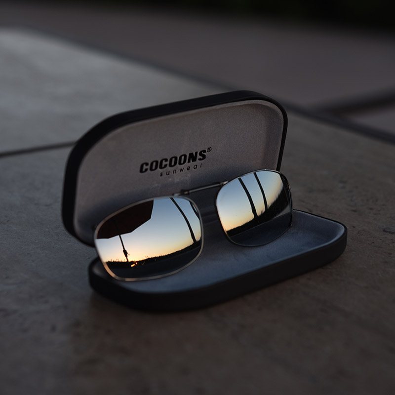 Clip-Ons REC5-54 Gunmetal Polarized Silver Mirror - Image 3