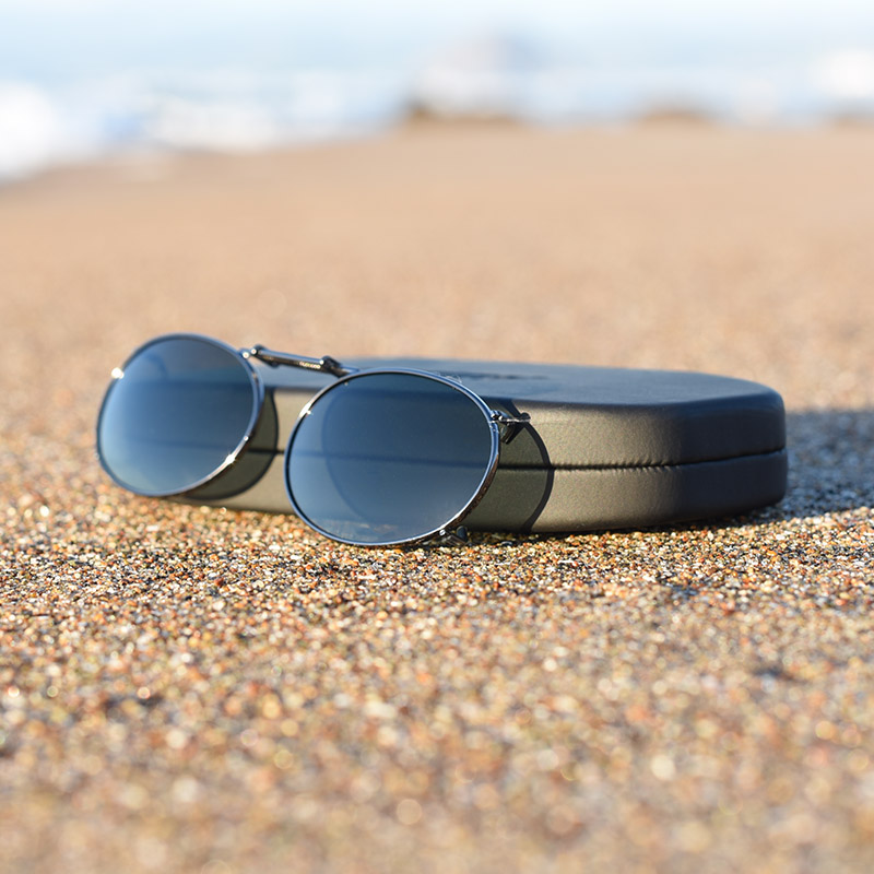 Clip-Ons RND2-50 Gunmetal Polarized Gray