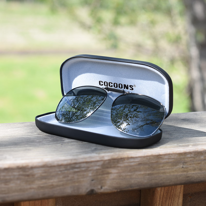 Clip-Ons SQR3-57 Gunmetal Polarized Gray