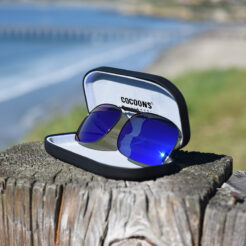 Clip-Ons SQR3-57 Gunmetal Polarized Blue Mirror