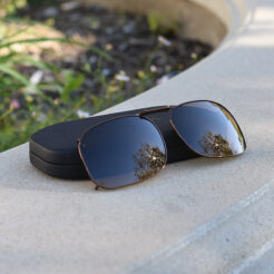 Clip-Ons SQR2-56 Bronze Polarized Amber