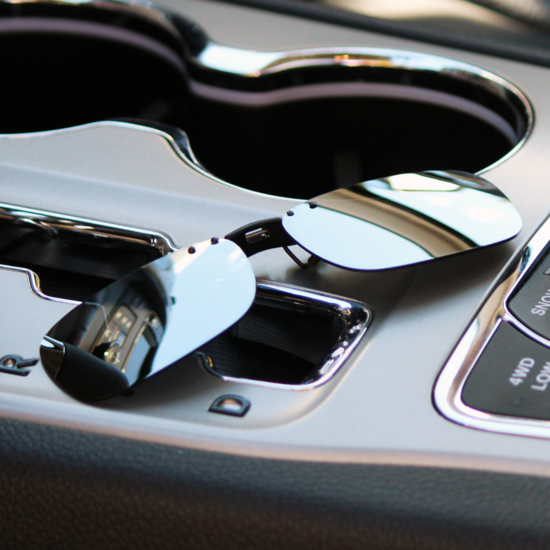 Flip-Ups Rectangle 54 Polarized Silver Mirror