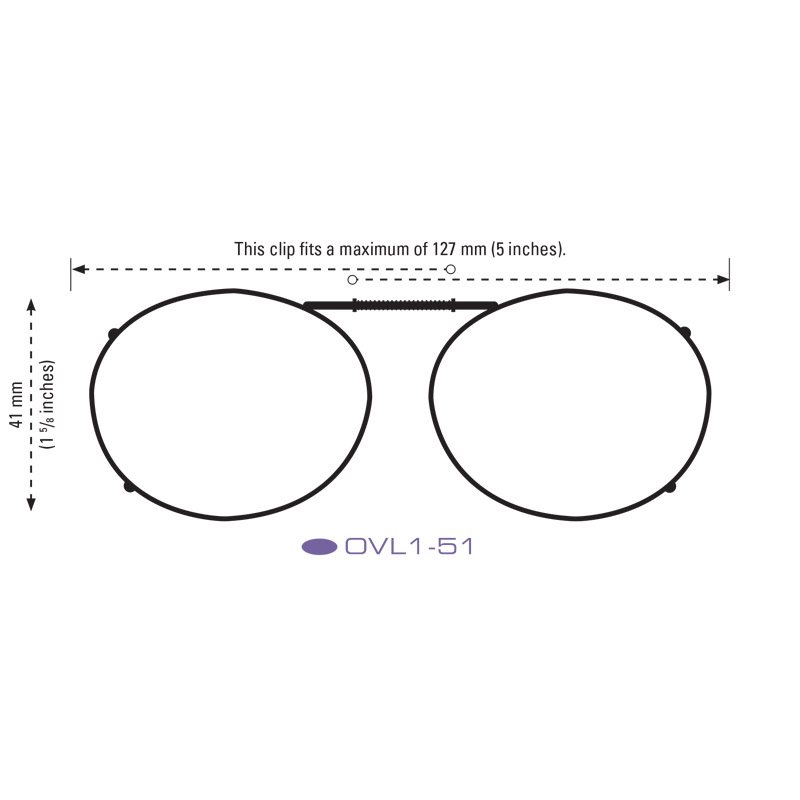 Clip-Ons OVL1-51 Gunmetal Polarized Gray - Image 3