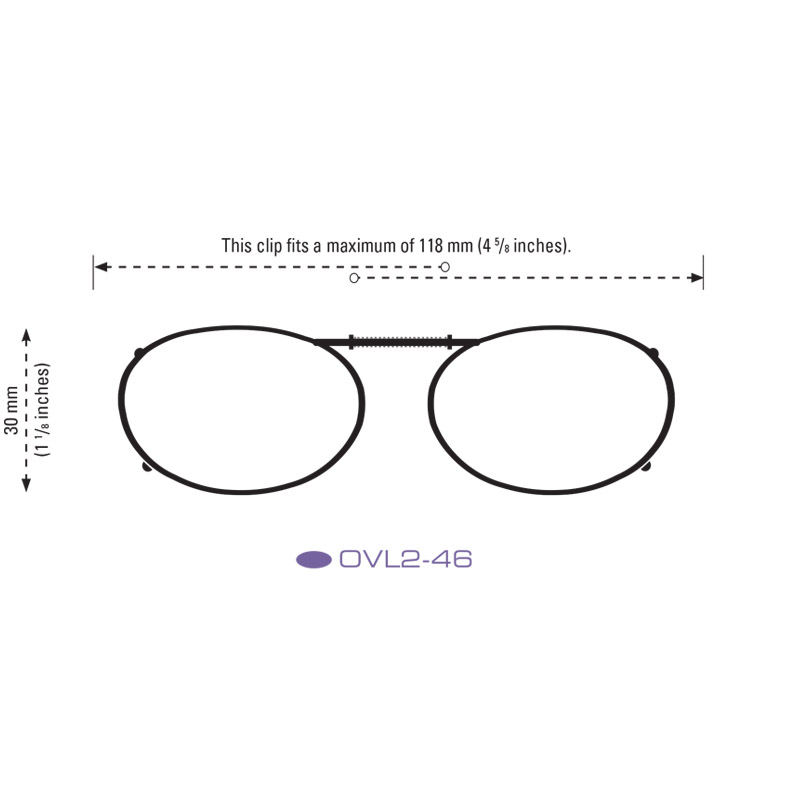 Clip-Ons OVL2-46 Gunmetal Polarized Gray - Image 2