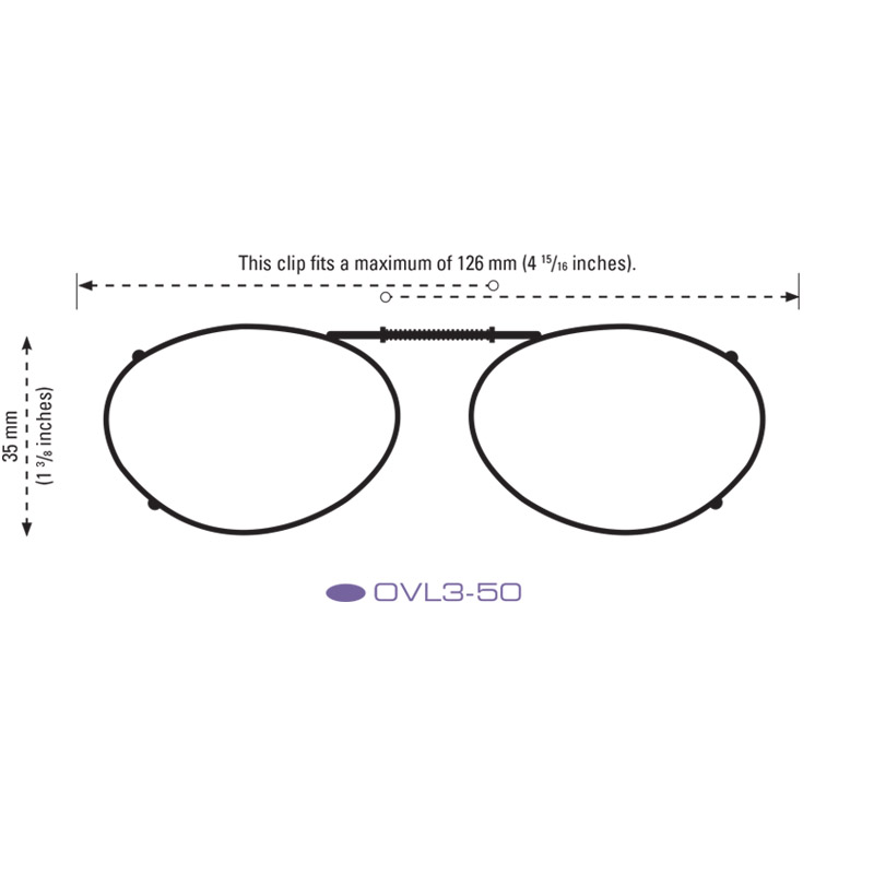 Clip-Ons OVL3-50 Gunmetal Polarized Gray - Image 2