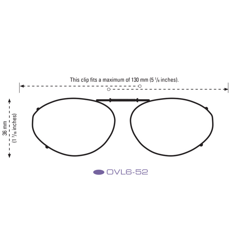 Clip-Ons OVL6-52 Bronze Polarized Amber - Image 2