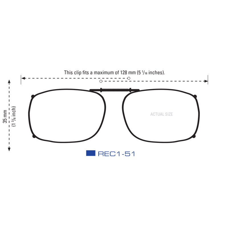 Clip-Ons REC1-51 Gunmetal Polarized Gray - Image 2