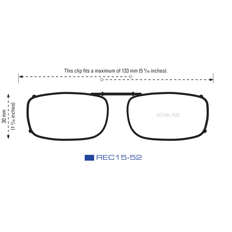 Clip-Ons REC15-52 Bronze Polarized Green Mirror - Image 2