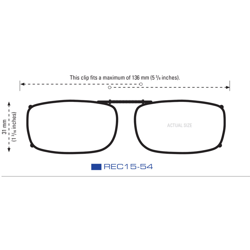 Clip-Ons REC15-54 Gunmetal Polarized Gray - Image 2