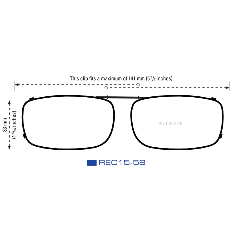 Clip-Ons REC15-58 Bronze Polarized Amber - Image 3