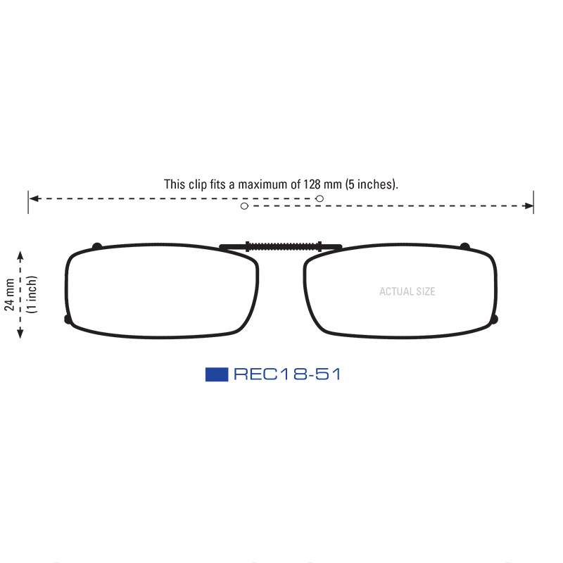 Clip-Ons REC18-51 Gunmetal Polarized Gray - Image 3