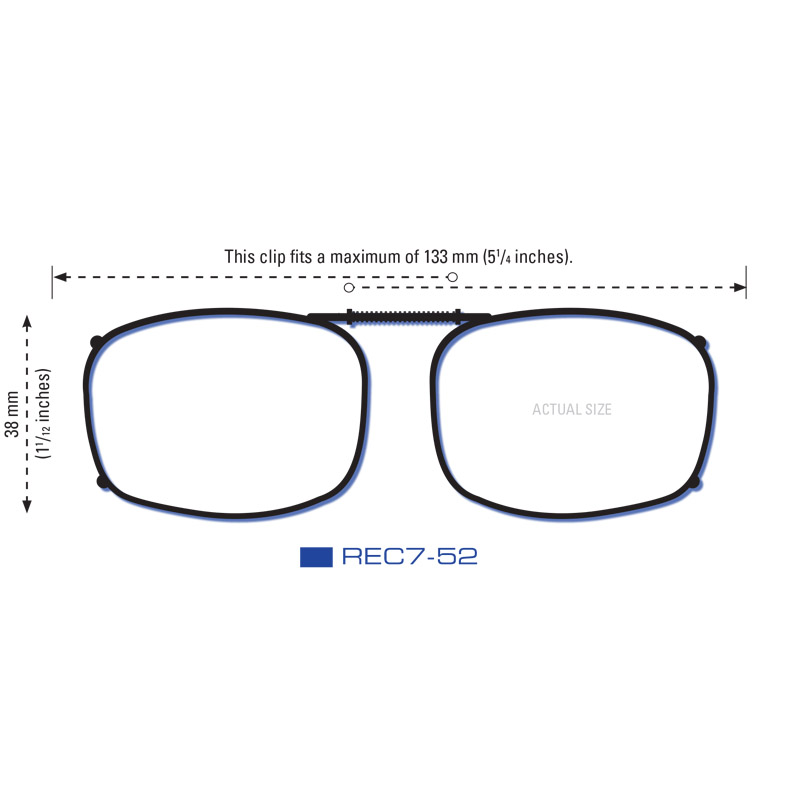 Clip-Ons REC7-52 Gunmetal Polarized Gray - Image 2