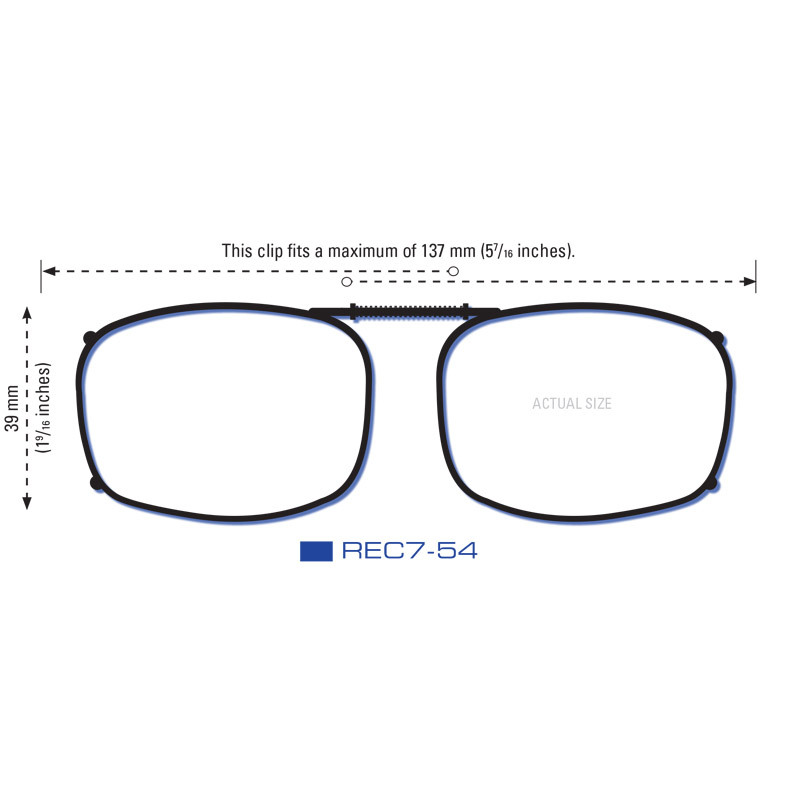 Clip-Ons REC7-54 Gunmetal Polarized Gray - Image 2