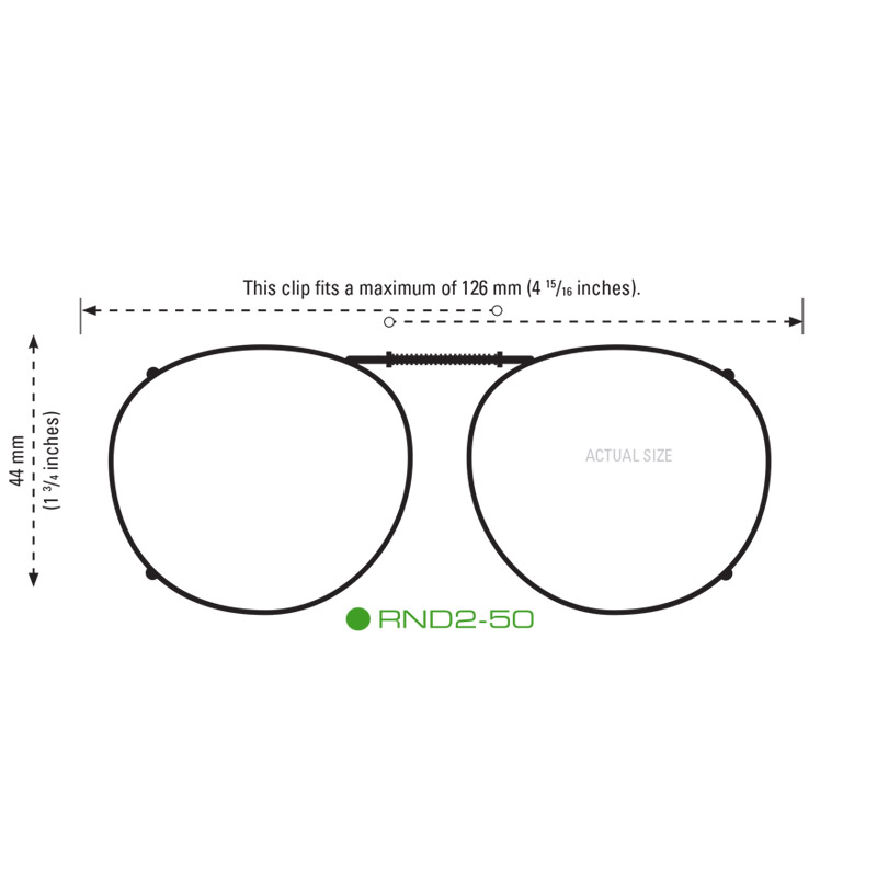 Clip-Ons RND2-50 Gunmetal Polarized Gray - Image 2
