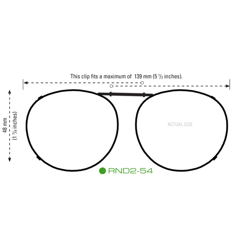Clip-Ons RND2-54 Gunmetal Polarized Gray - Image 2