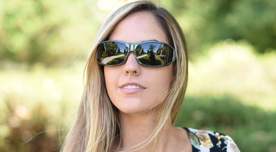 polarized fitovers made to wear comfortably over prescription eyewear to shield eyes from solar radiation.