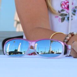 Mini Slim (MS) Blush Polarized Silver Mirror