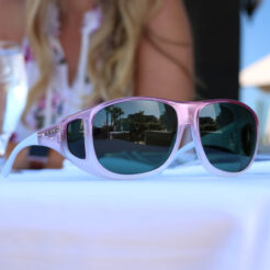 Pilot (L) Blush Polarized Gray